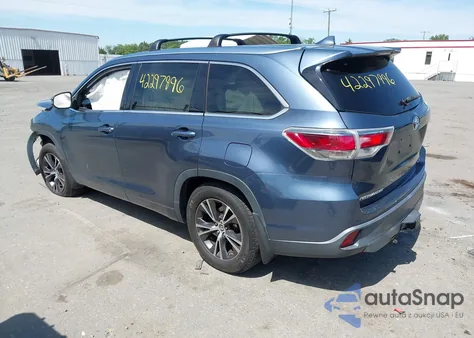 2016 Toyota Highlander Xle V6 from USA, damaged, VIN 5TDJKRFH4GS250123